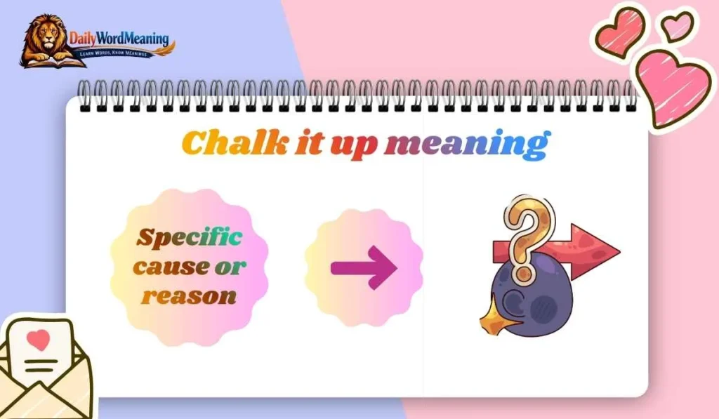 Chalk it up meaning