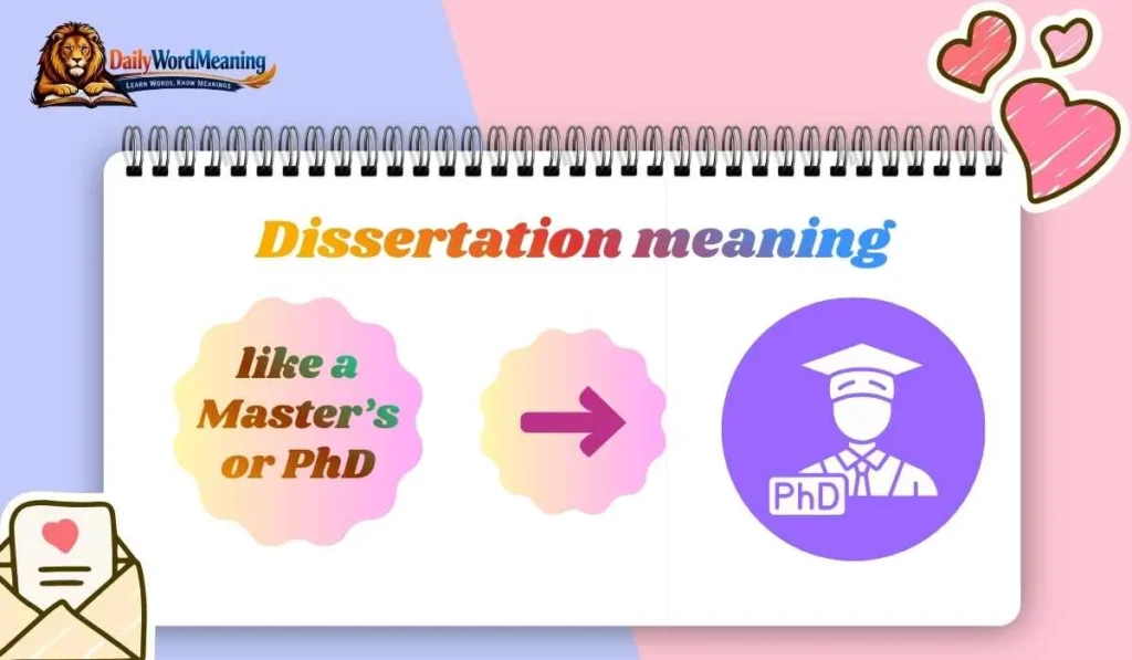 Dissertation meaning