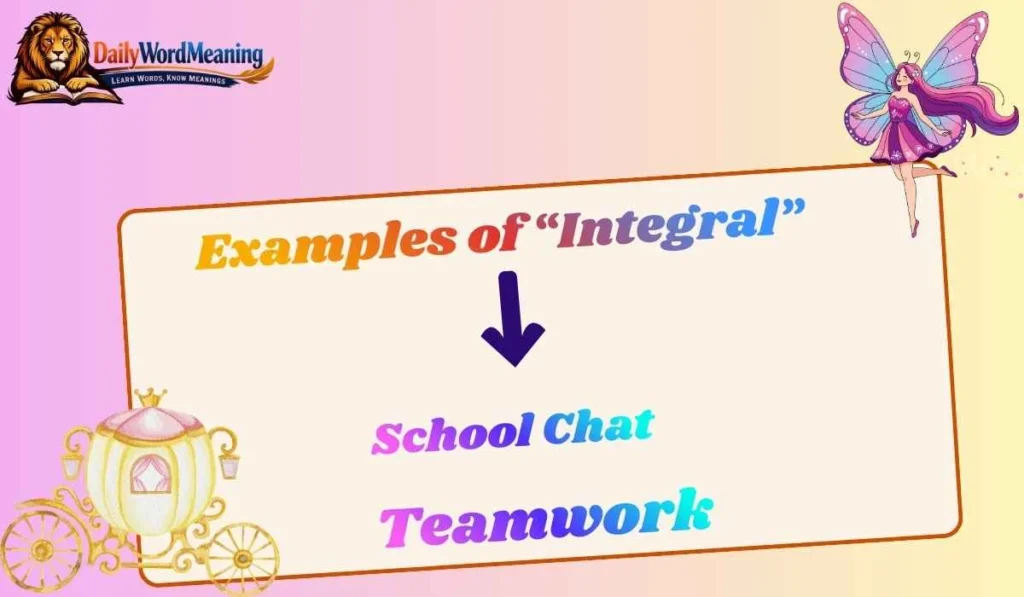 Examples of “Integral”