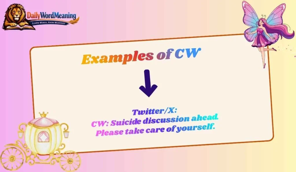 Examples of CW