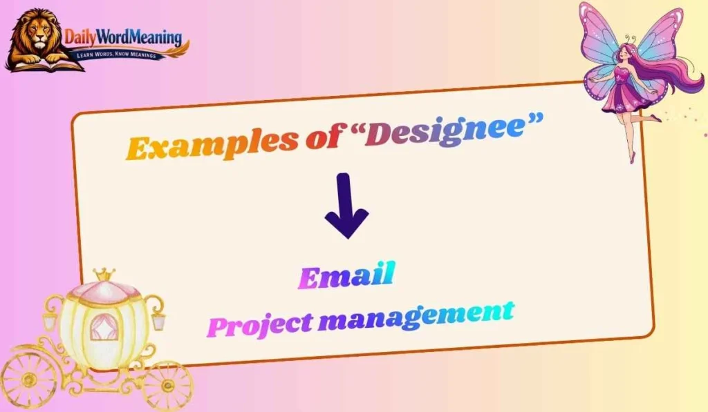 Examples of “Designee”