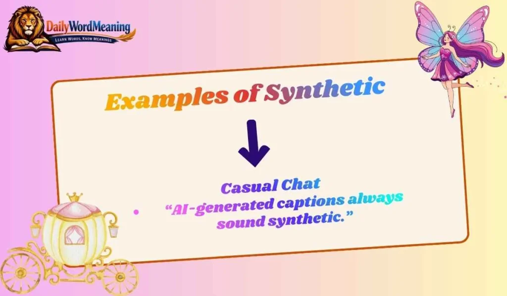 Examples of Synthetic 