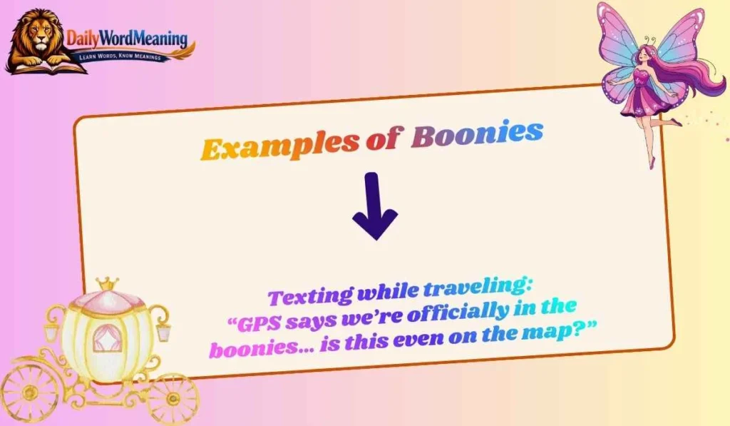 Examples of Boonies