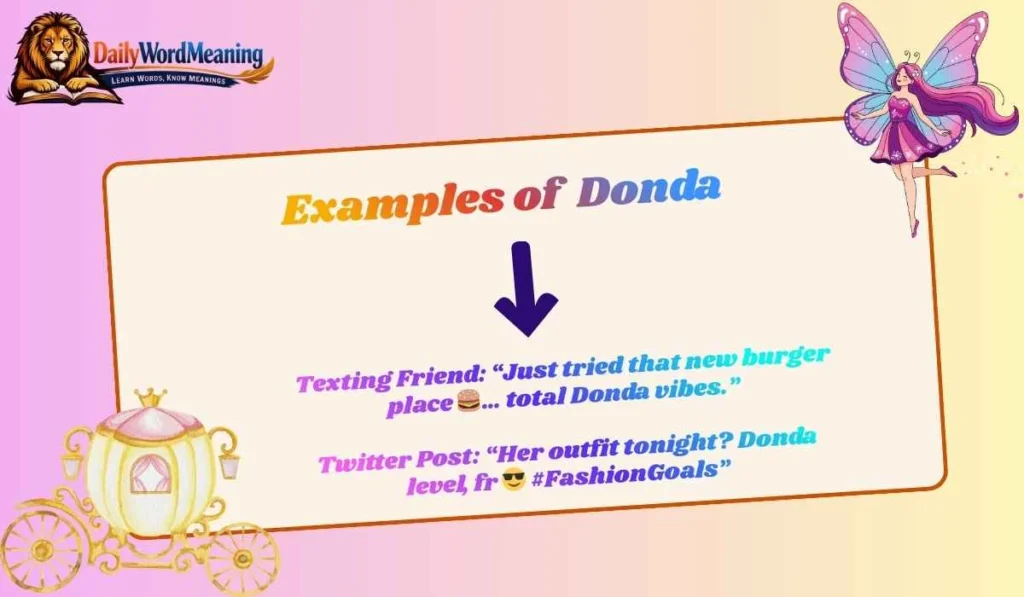 Examples of Donda
