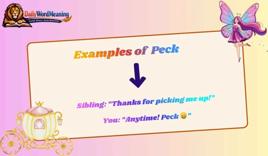 Examples of Peck