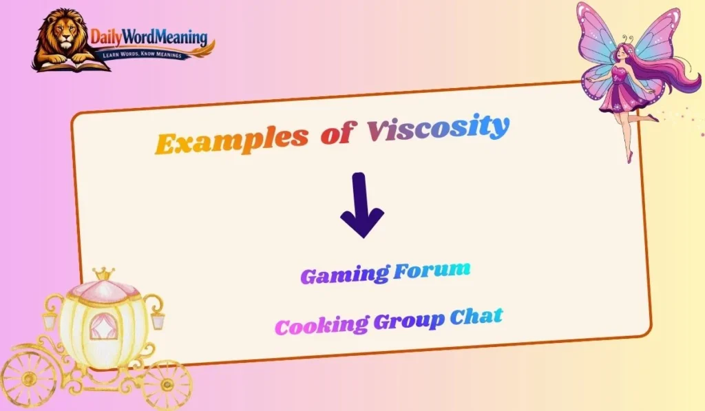Examples of  Viscosity